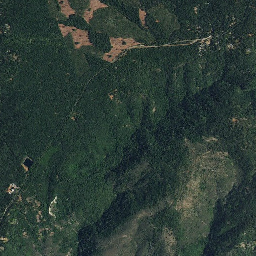 Aerial imagery of Volcano Mine, CA