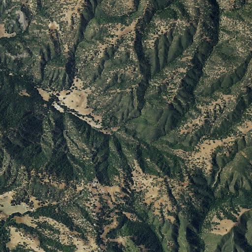 Aerial imagery of Bear Canyon, CA