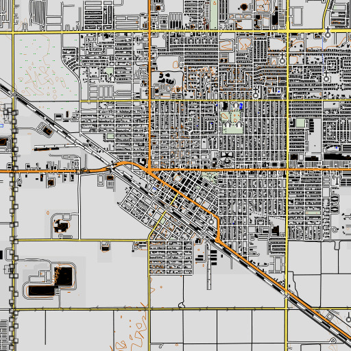 OpenTopoMap map of Central School, AZ