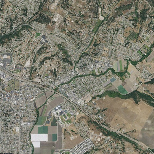 Aerial imagery of Corbit Canyon, CA