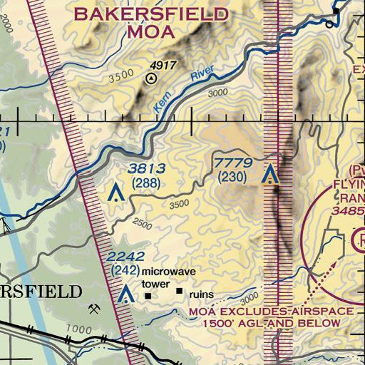 FAA VFR chart of Cottonwood Spring, CA