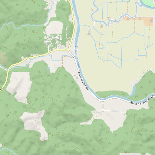 OpenStreetMap map of B B Dairy, OR