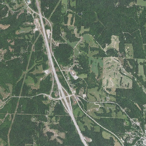 Aerial imagery of Pineville Primary School, MO