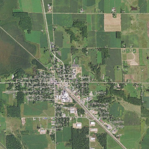 Aerial imagery of Spencer Elementary School, WI