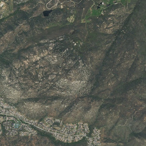 Aerial imagery of Mount Gower, CA