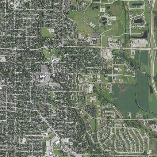 Aerial imagery of Marian University, WI