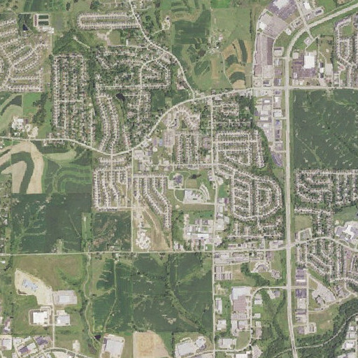 Aerial imagery of Carver Elementary School, IA