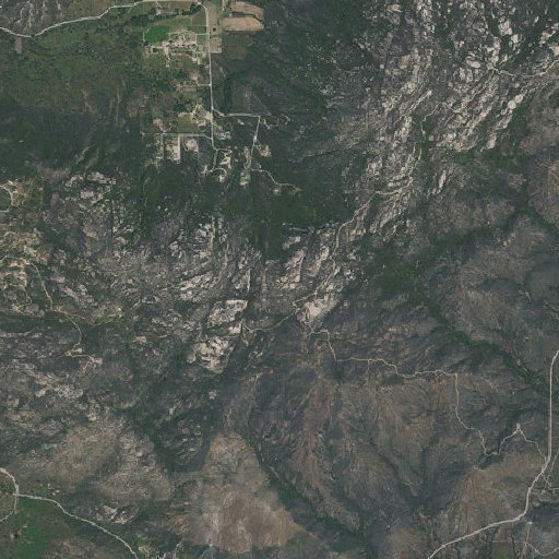 Aerial imagery of Lawson Peak, CA