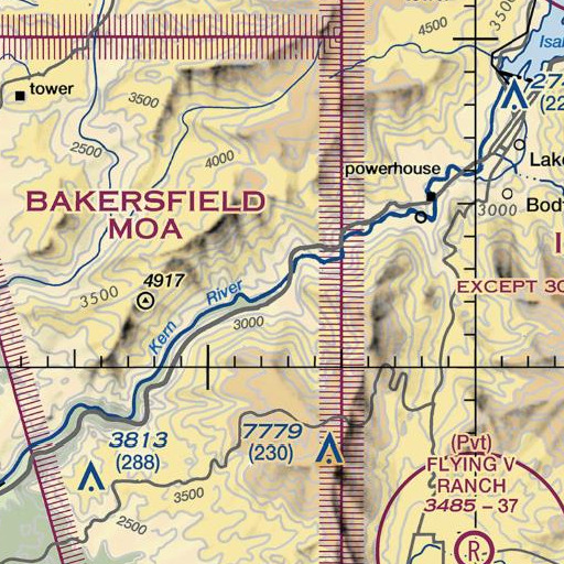 FAA VFR chart of Mill Creek, CA