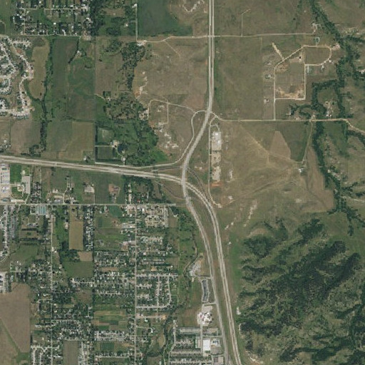 Aerial imagery of Interchange 10, SD