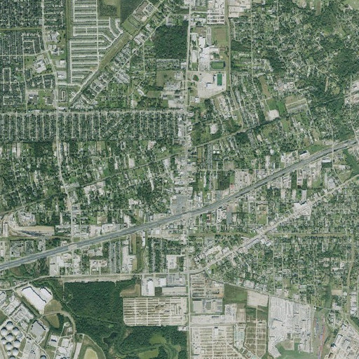 Aerial imagery of Channelview Post Office, TX