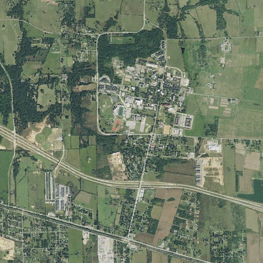 Aerial imagery of Prairie View Post Office, TX