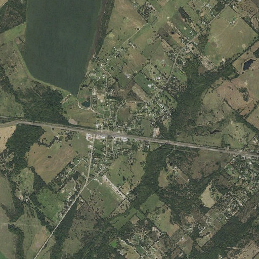 Aerial imagery of Elmo Post Office, TX