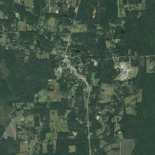 Aerial imagery of Warren Post Office, TX