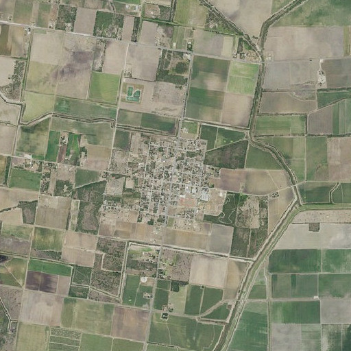 Aerial imagery of Lasara Post Office, TX