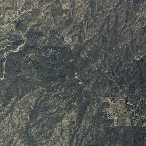 Aerial imagery of Ranger Peak, CA