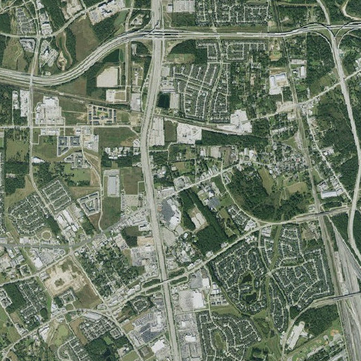 Aerial imagery of Spring Post Office, TX