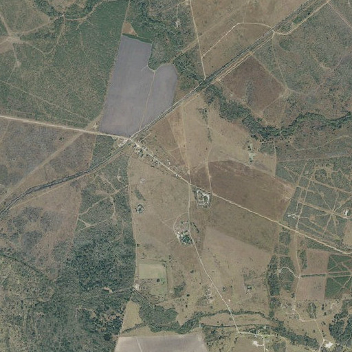 Aerial imagery of McFaddin Post Office, TX