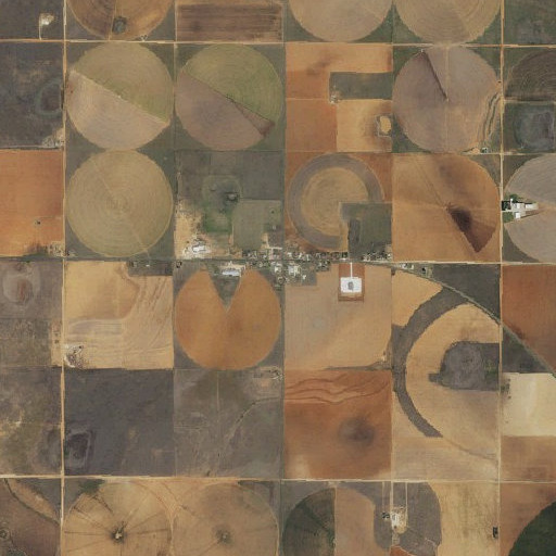 Aerial imagery of Spade Post Office, TX
