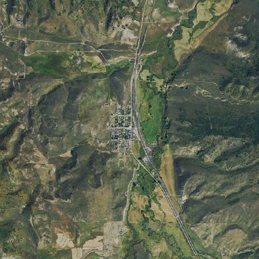 Aerial imagery of Phippsburg Post Office, CO