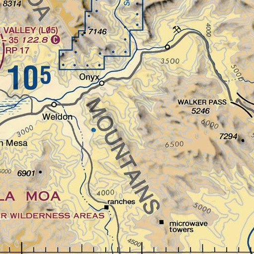 FAA VFR chart of Scodie Spring, CA
