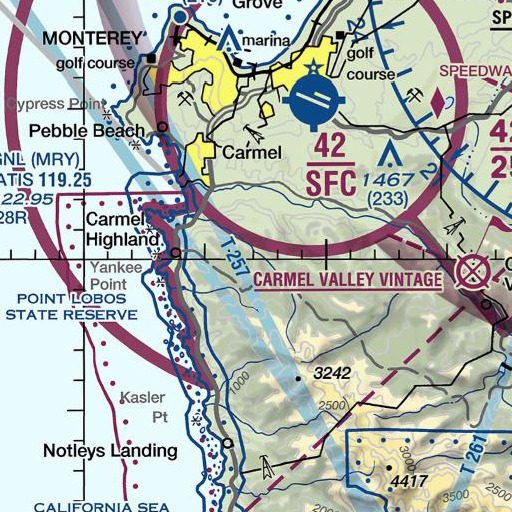 FAA VFR chart of Seneca Creek, CA