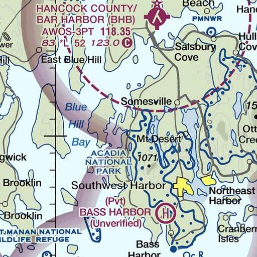 FAA VFR chart of Smith Graves, ME