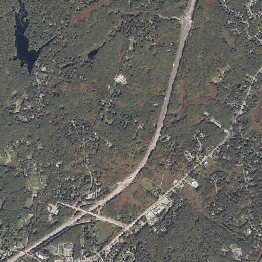 Aerial imagery of Knickerbocker Cemetery, ME