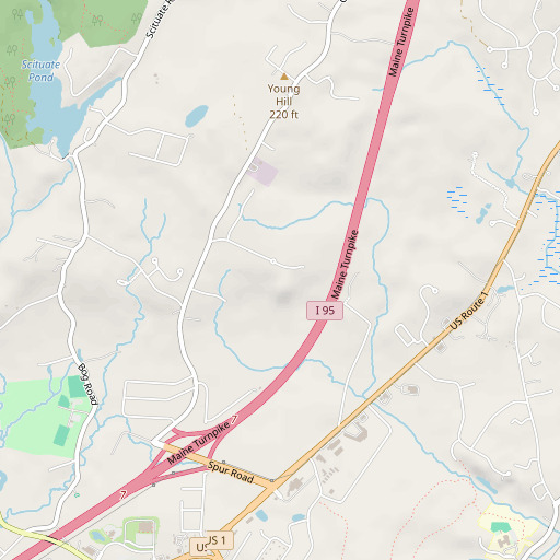 OpenStreetMap map of Knickerbocker Cemetery, ME