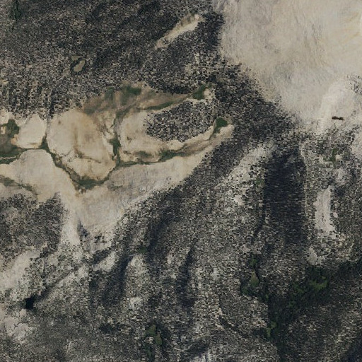 Aerial imagery of Siberian Pass, CA