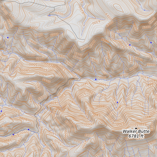 OpenTopoMap map of Cave Creek, AZ