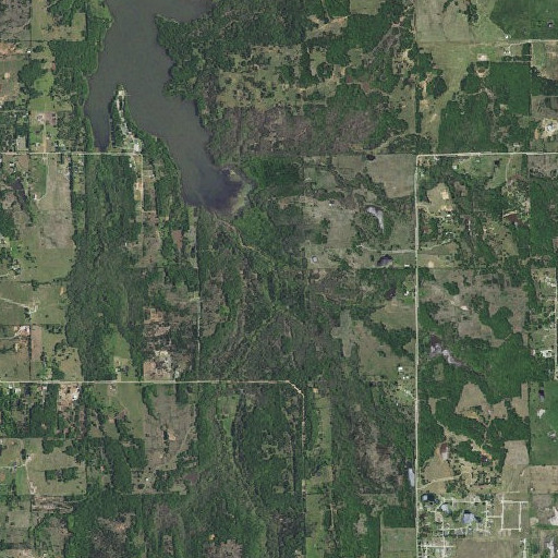 Aerial imagery of Bartosh Creek, OK