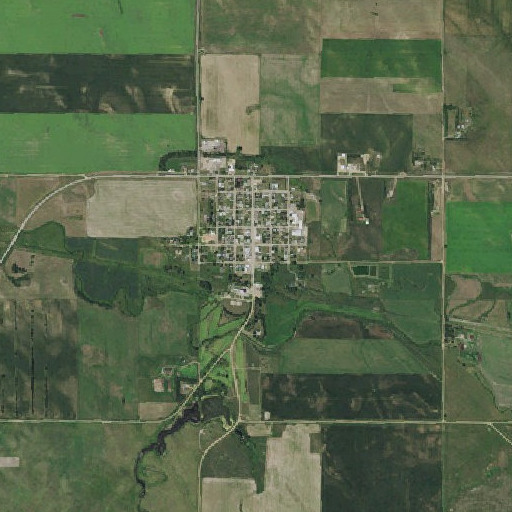 Aerial imagery of Flasher Post Office, ND