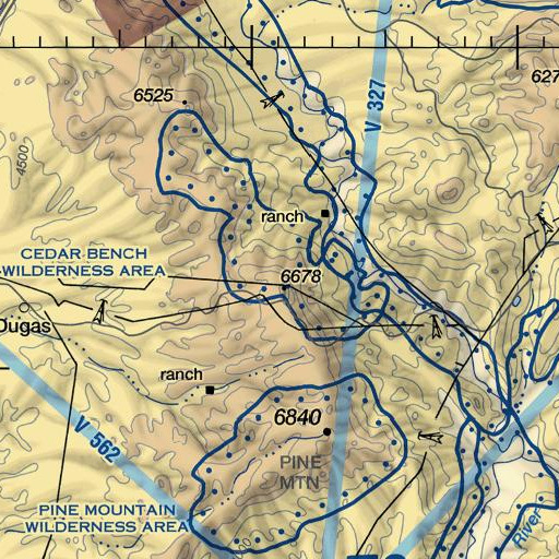 FAA VFR chart of Cedar Spring, AZ