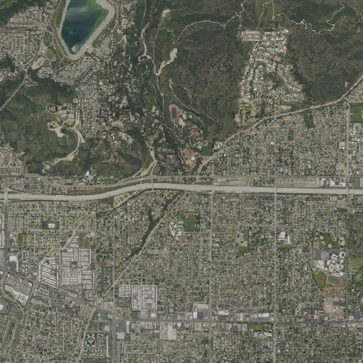 Aerial imagery of Webb Canyon, CA