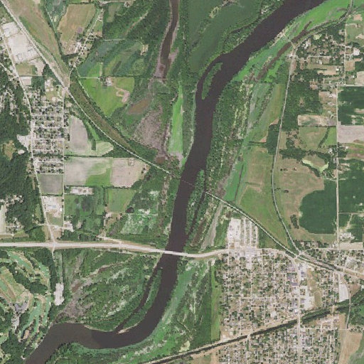 Aerial imagery of Argillo Creek, IL