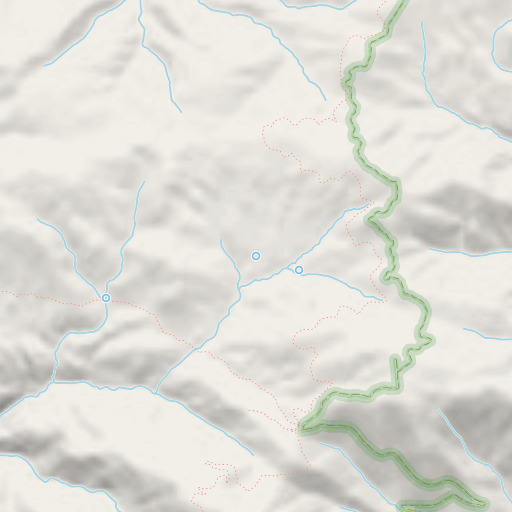 OpenStreetMap map of Yellow Jacket Spring, CA