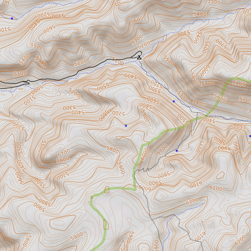 OpenTopoMap map of Chalk Spring, AZ