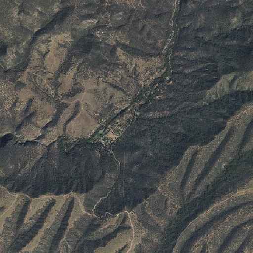 Aerial imagery of Chamberlain Trail, AZ