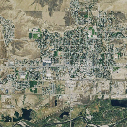 Aerial imagery of Craig Post Office, CO