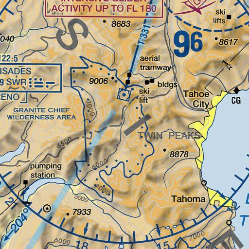 FAA VFR chart of Big Spring Trail, CA