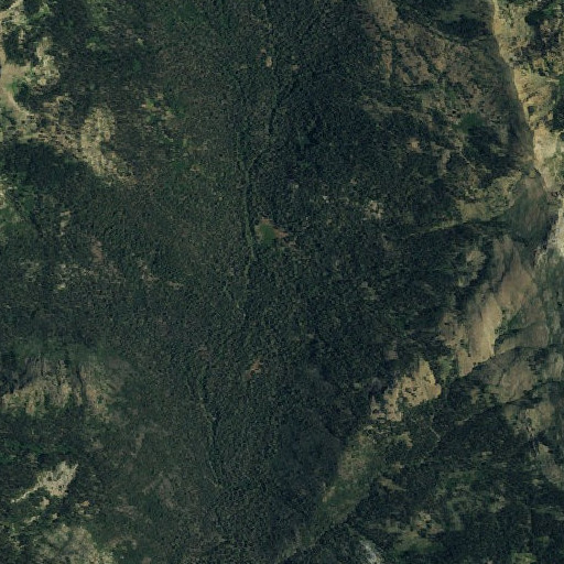 Aerial imagery of Big Spring Trail, CA