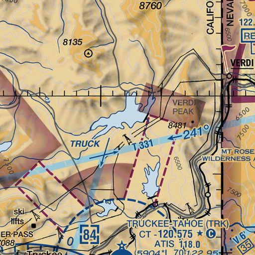 FAA VFR chart of Logger Campground, CA