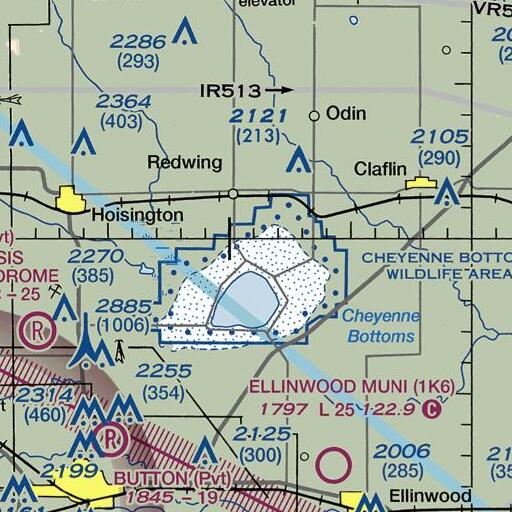FAA VFR chart of Pool 3A, KS