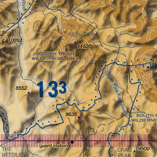 FAA VFR chart of Bog Hole Meadow, CA