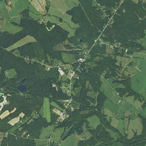 Aerial imagery of Piney River Post Office, VA
