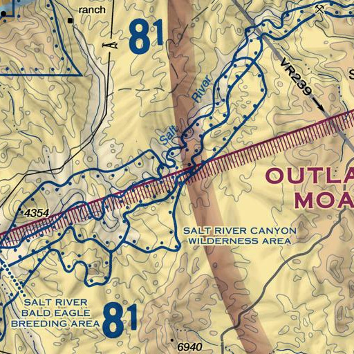 FAA VFR chart of Clay Spring, AZ