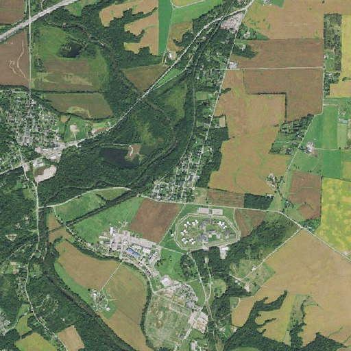 Aerial imagery of Orient Census Designated Place, OH