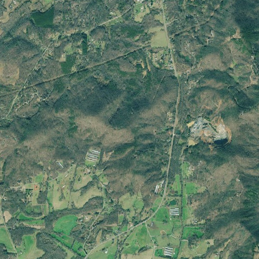 Aerial imagery of Shine Mountain, GA