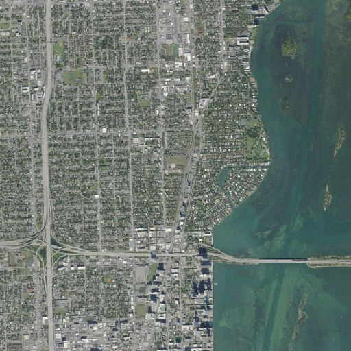 Aerial imagery of Archbishop Curley School, FL